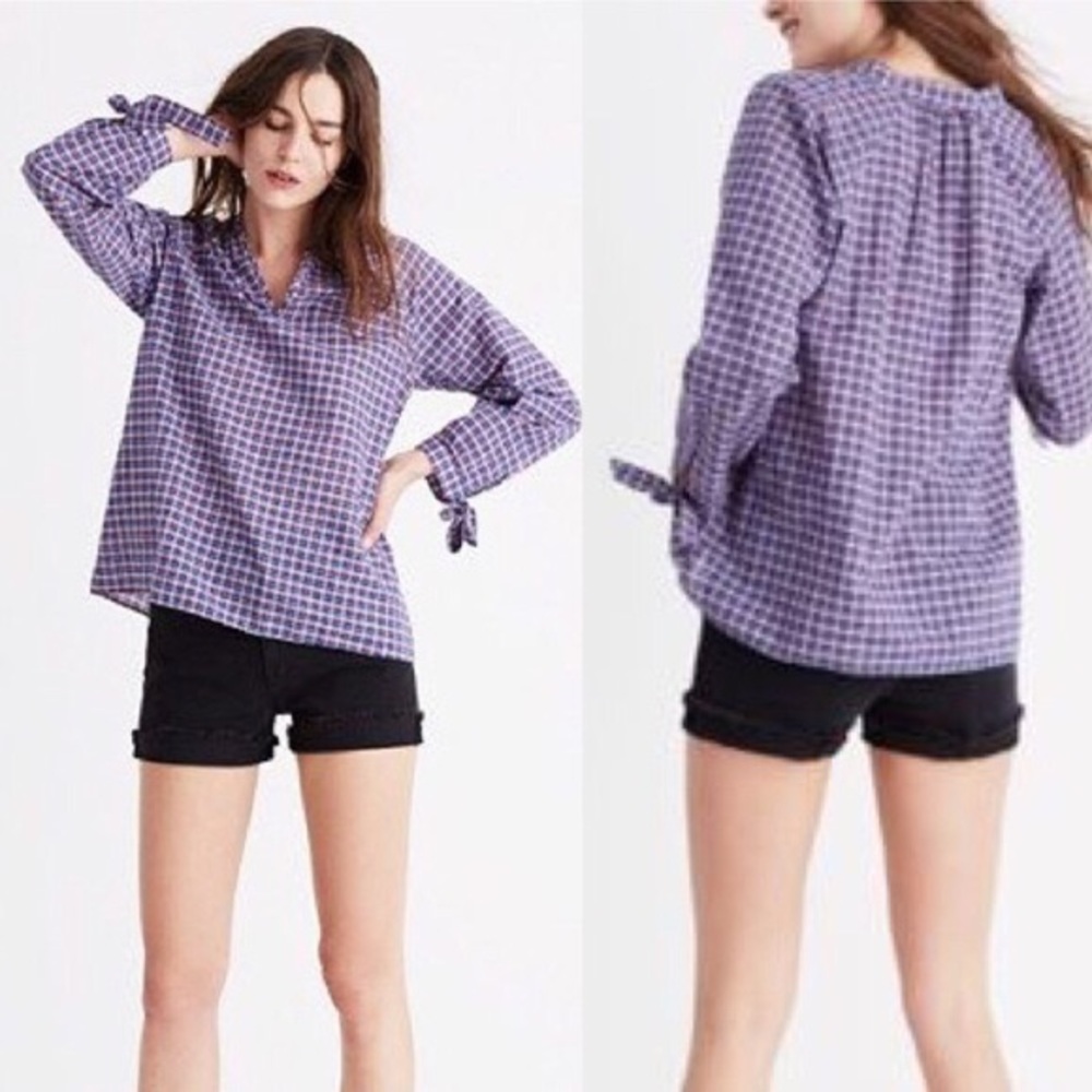 Madewell plaid popover